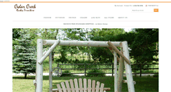 Desktop Screenshot of cedarcreekfurniture.com