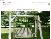 Tablet Screenshot of cedarcreekfurniture.com